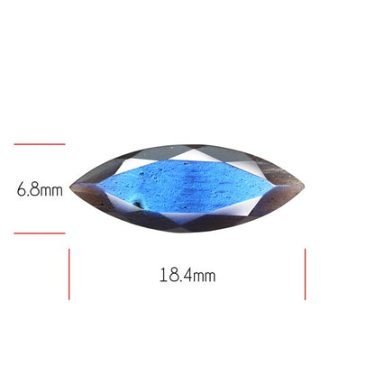 Deep Blue Labradorite Faceted High Grade Fine Gemstone