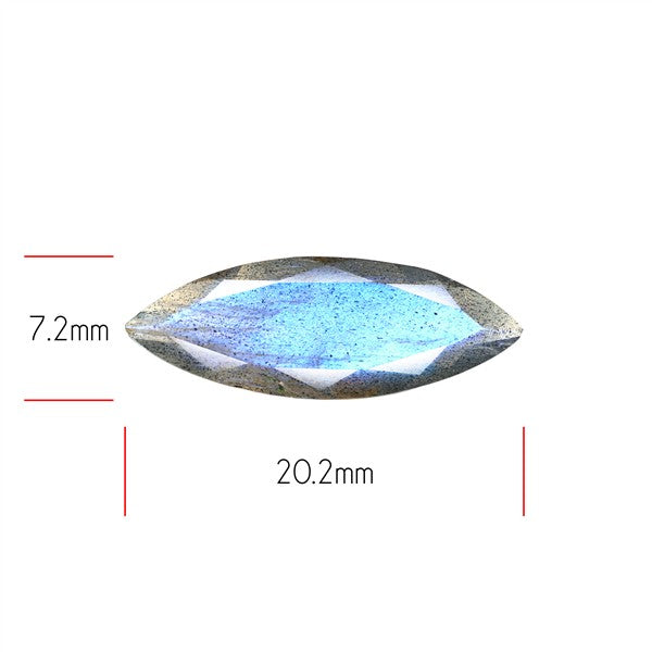 Deep Blue Labradorite Faceted High Grade Fine Gemstone