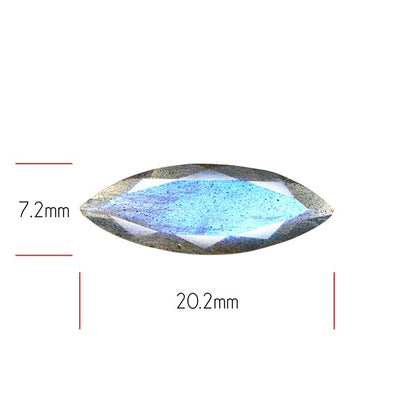 Deep Blue Labradorite Faceted High Grade Fine Gemstone