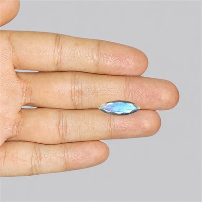 Deep Blue Labradorite Faceted High Grade Fine Gemstone