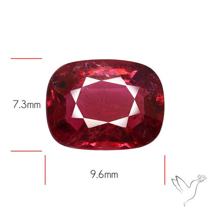 Rubellite Tourmaline Faceted Fine Gemstone