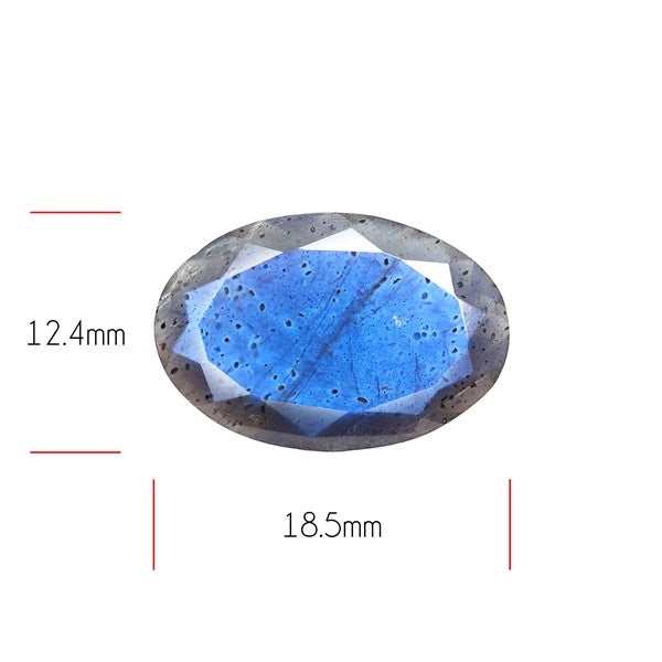 Deep Blue Labradorite Faceted High Grade Fine Gemstone