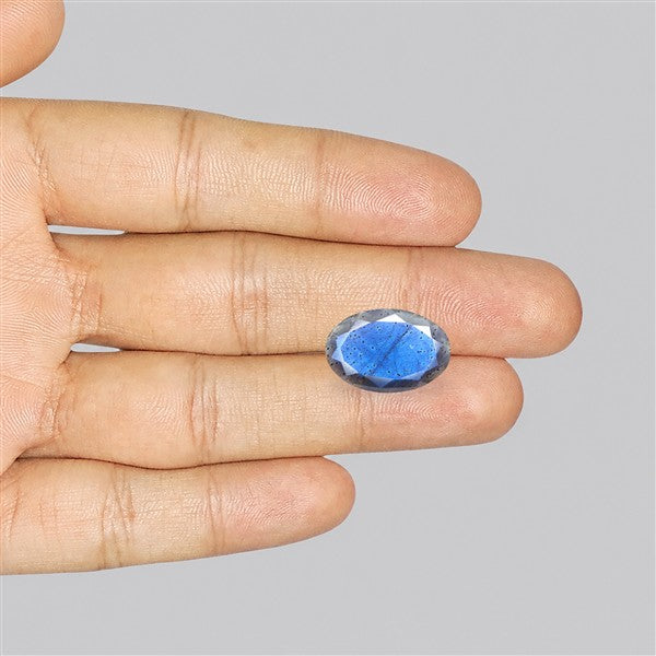 Deep Blue Labradorite Faceted High Grade Fine Gemstone