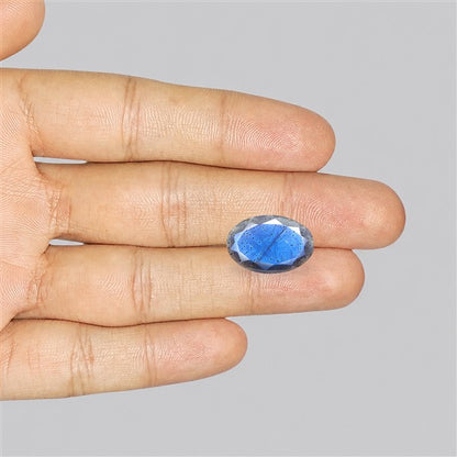 Deep Blue Labradorite Faceted High Grade Fine Gemstone