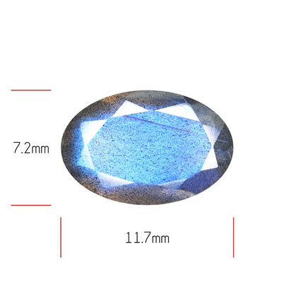 Deep Blue Labradorite Faceted High Grade Fine Gemstone