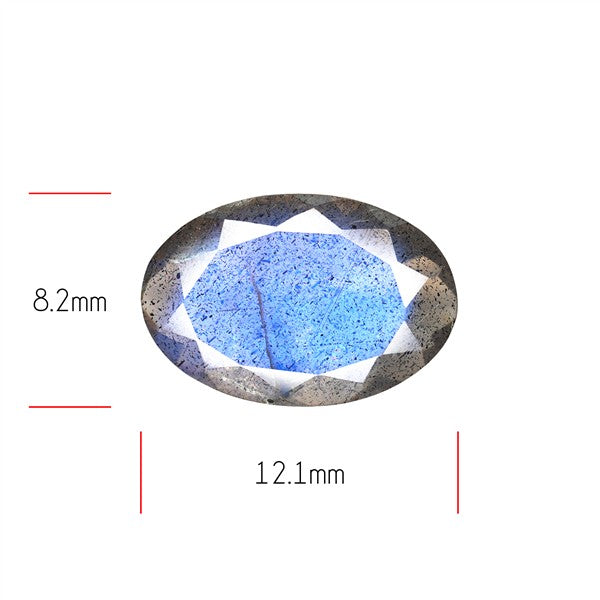 Deep Blue Labradorite Faceted High Grade Fine Gemstone