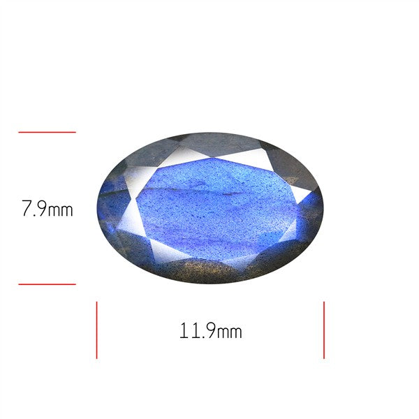 Deep Blue Labradorite Faceted High Grade Fine Gemstone