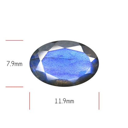 Deep Blue Labradorite Faceted High Grade Fine Gemstone