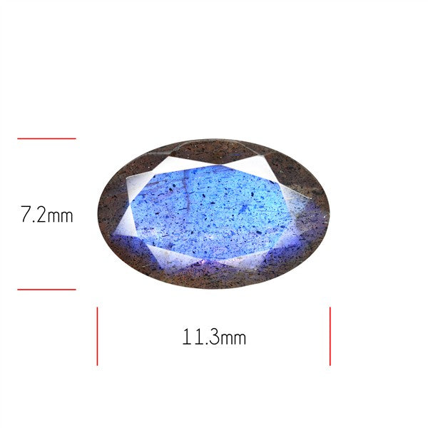 Deep Blue Labradorite Faceted High Grade Fine Gemstone