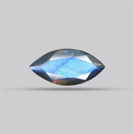Deep Blue Labradorite Faceted High Grade Fine Gemstone