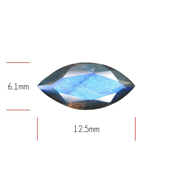 Deep Blue Labradorite Faceted High Grade Fine Gemstone