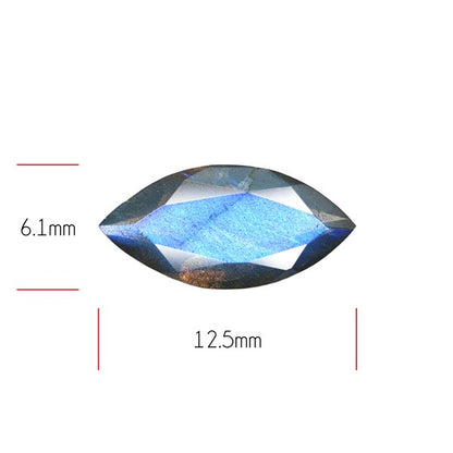 Deep Blue Labradorite Faceted High Grade Fine Gemstone