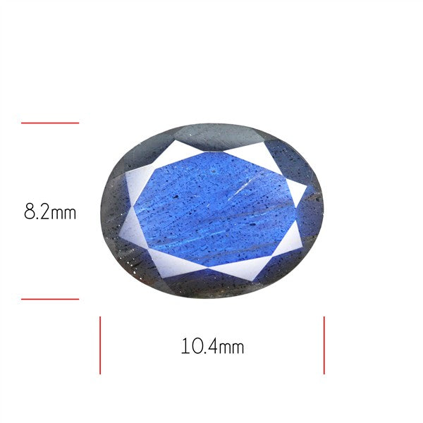 Deep Blue Labradorite Faceted High Grade Fine Gemstone