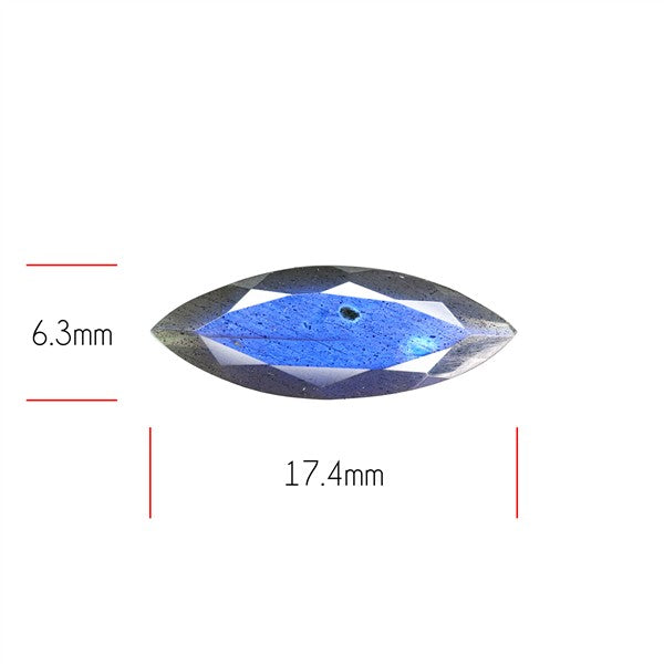 Deep Blue Labradorite Faceted High Grade Fine Gemstone