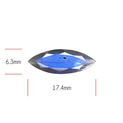 Deep Blue Labradorite Faceted High Grade Fine Gemstone