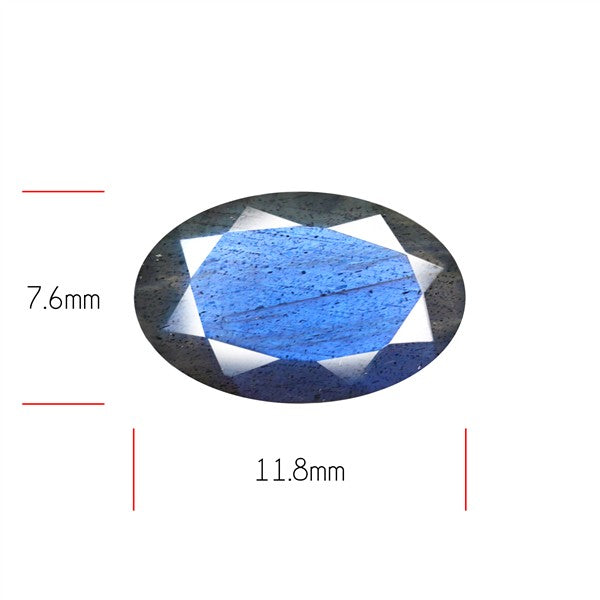 Deep Blue Labradorite Faceted High Grade Fine Gemstone