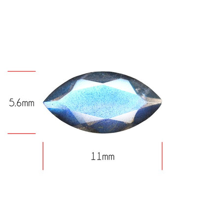 Deep Blue Labradorite Faceted High Grade Fine Gemstone