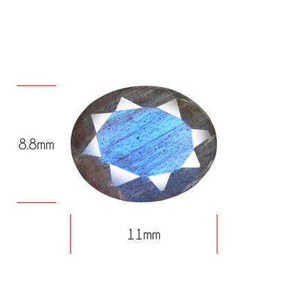 Deep Blue Labradorite Faceted High Grade Fine Gemstone