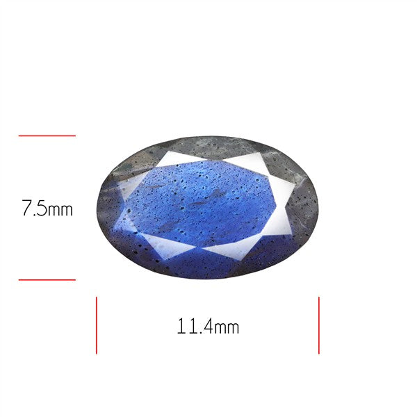 Deep Blue Labradorite Faceted High Grade Fine Gemstone