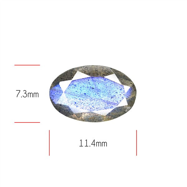 Deep Blue Labradorite Faceted High Grade Fine Gemstone