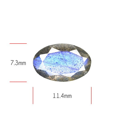 Deep Blue Labradorite Faceted High Grade Fine Gemstone