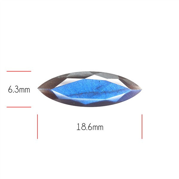 Deep Blue Labradorite Faceted High Grade Fine Gemstone