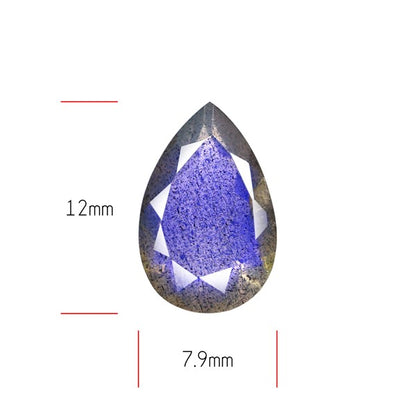 Deep Blue Labradorite Faceted High Grade Fine Gemstone