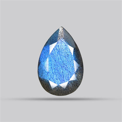 Deep Blue Labradorite Faceted High Grade Fine Gemstone