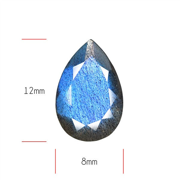 Deep Blue Labradorite Faceted High Grade Fine Gemstone