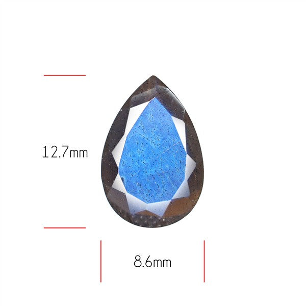 Deep Blue Labradorite Faceted High Grade Fine Gemstone