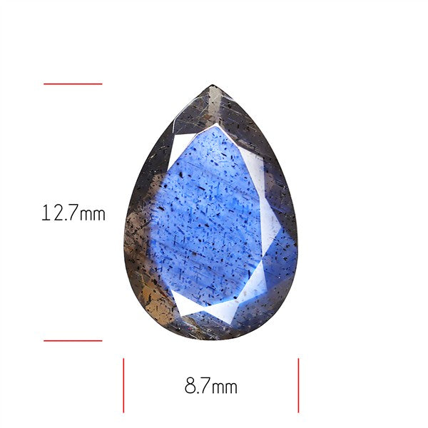 Deep Blue Labradorite Faceted High Grade Fine Gemstone