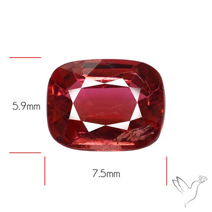 Rubellite Tourmaline Faceted Fine Gemstone