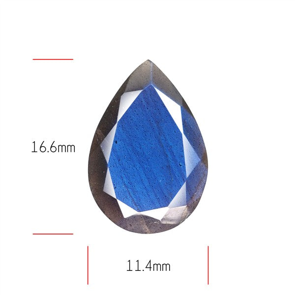 Deep Blue Labradorite Faceted High Grade Fine Gemstone