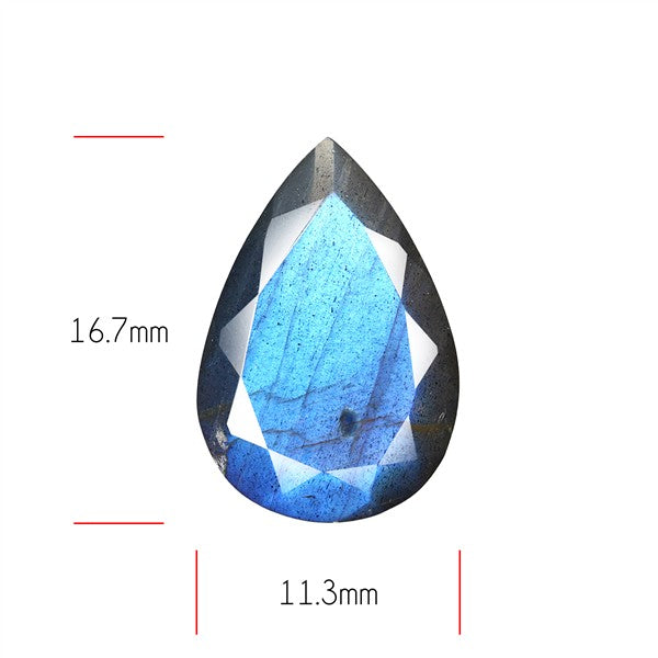 Deep Blue Labradorite Faceted High Grade Fine Gemstone