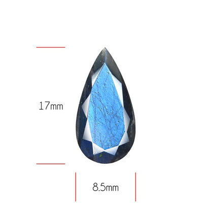 Deep Blue Labradorite Faceted High Grade Fine Gemstone