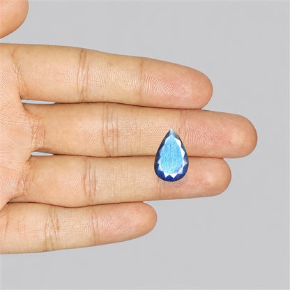 Deep Blue Labradorite Faceted High Grade Fine Gemstone