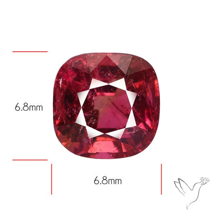 Rubellite Tourmaline Faceted Fine Gemstone