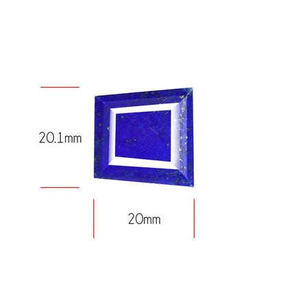 Madan Char Lapis Lazuli Faceted Fine Gemstone