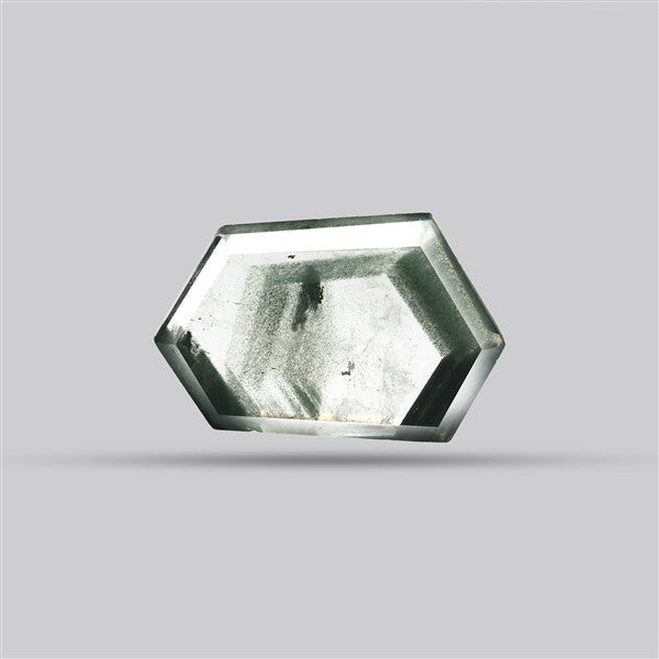 Green Phantom Quartz Portrait Cut Fine Gemstone
