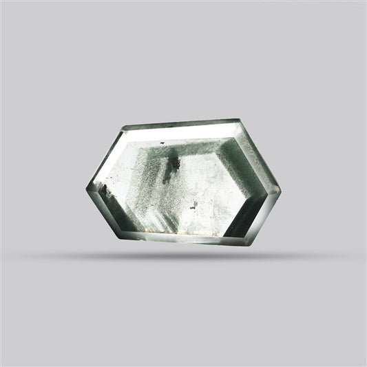 Green Phantom Quartz Portrait Cut Fine Gemstone
