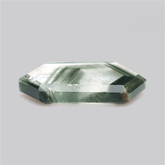 Green Phantom Quartz Portrait Cut Fine Gemstone