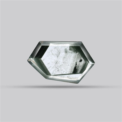 Green Phantom Quartz Portrait Cut Fine Gemstone