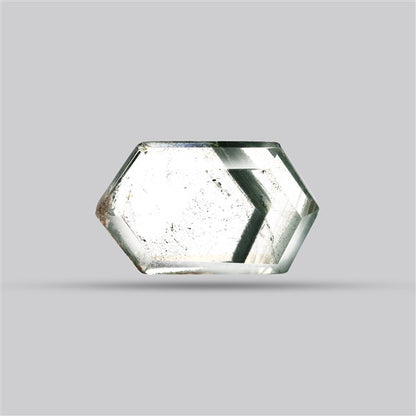 Green Phantom Quartz Portrait Cut Fine Gemstone