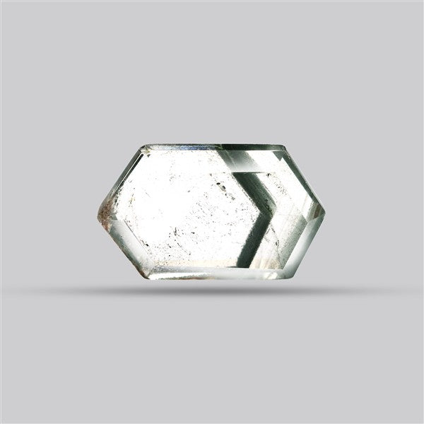 Green Phantom Quartz Portrait Cut Fine Gemstone