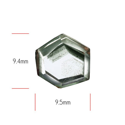 Green Phantom Quartz Portrait Cut Fine Gemstone
