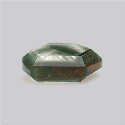 Green Phantom Quartz Portrait Cut Fine Gemstone