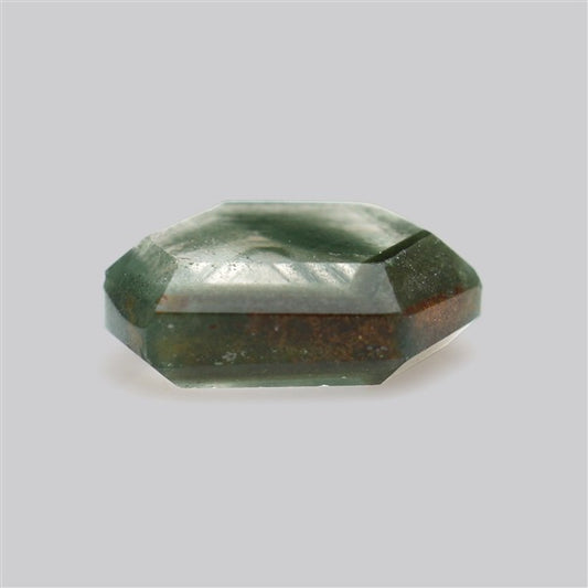 Green Phantom Quartz Portrait Cut Fine Gemstone