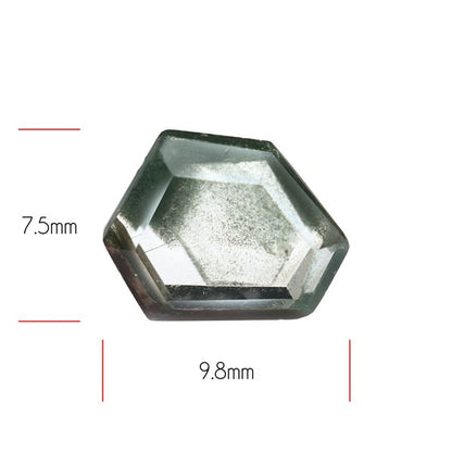 Green Phantom Quartz Portrait Cut Fine Gemstone