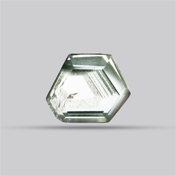 Green Phantom Quartz Portrait Cut Fine Gemstone