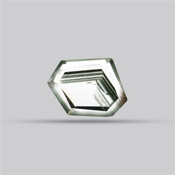Green Phantom Quartz Portrait Cut Fine Gemstone